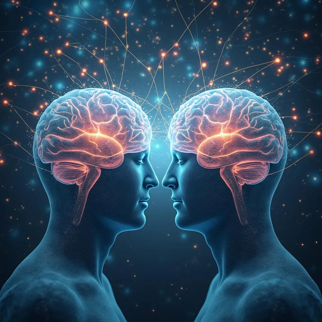 Concepto abstracto de conexión y empatía
